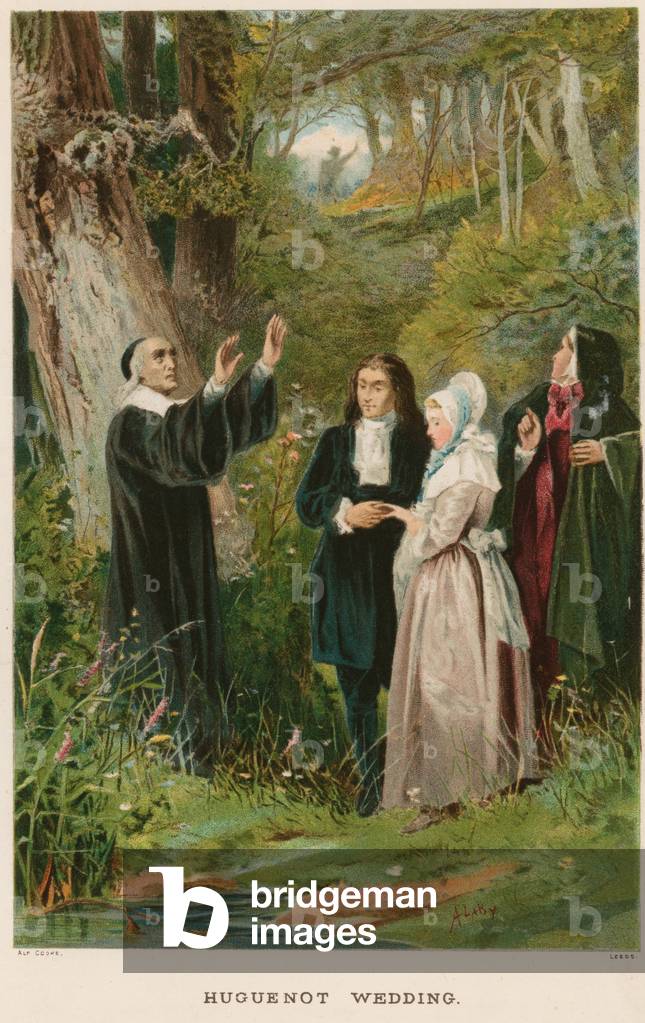 Huguenot Wedding (colour litho)