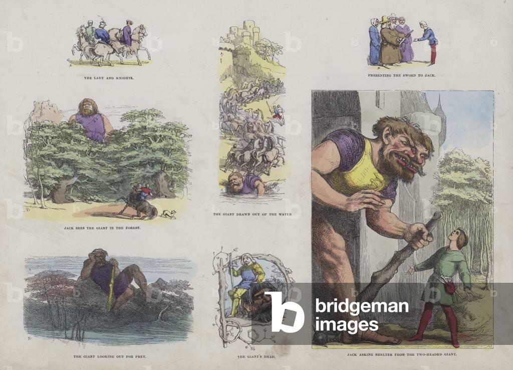 Page from the Attractive Picture Book (coloured engraving)