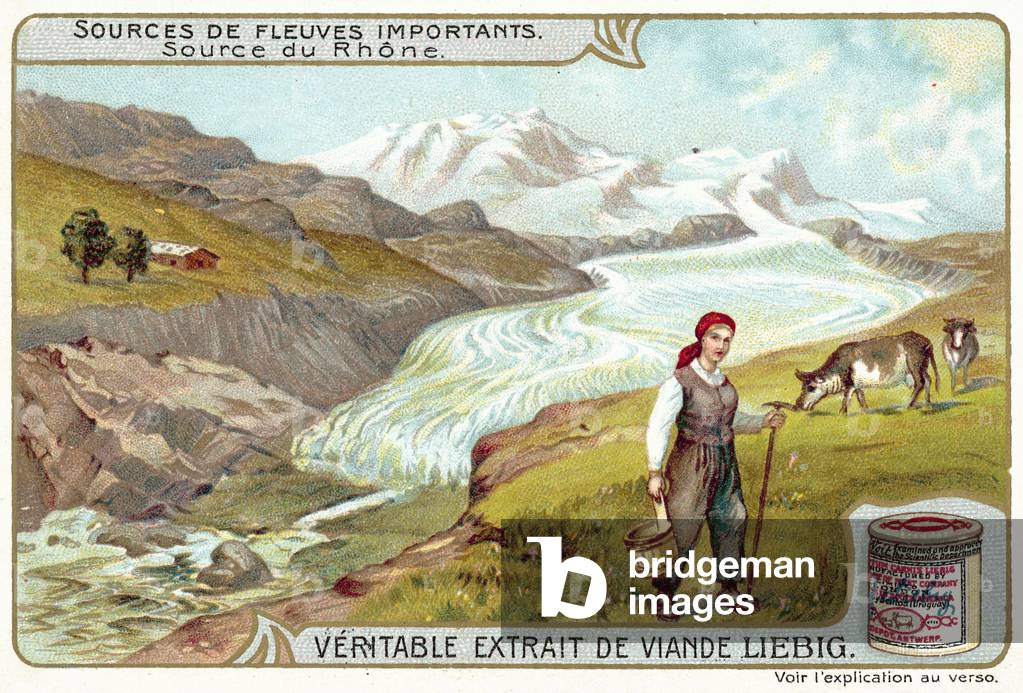 Source of the Rhone (chromolitho)