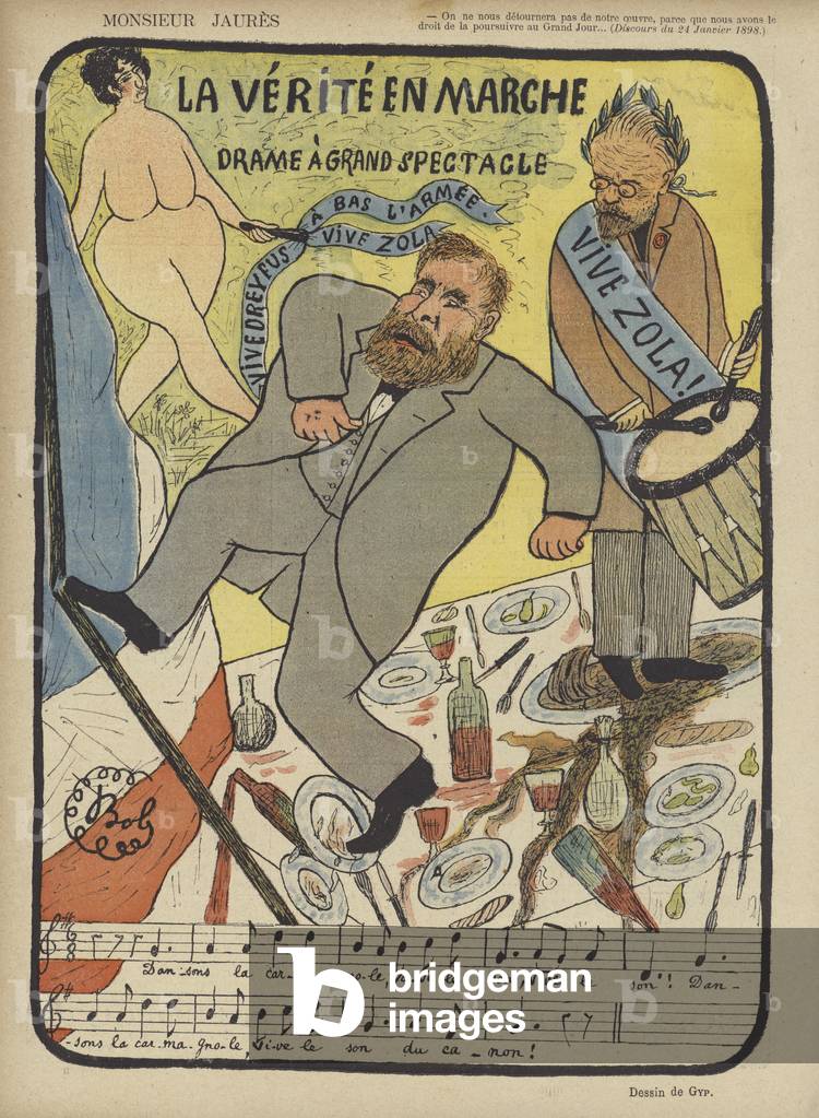 Illustration for Le Rire (colour litho)