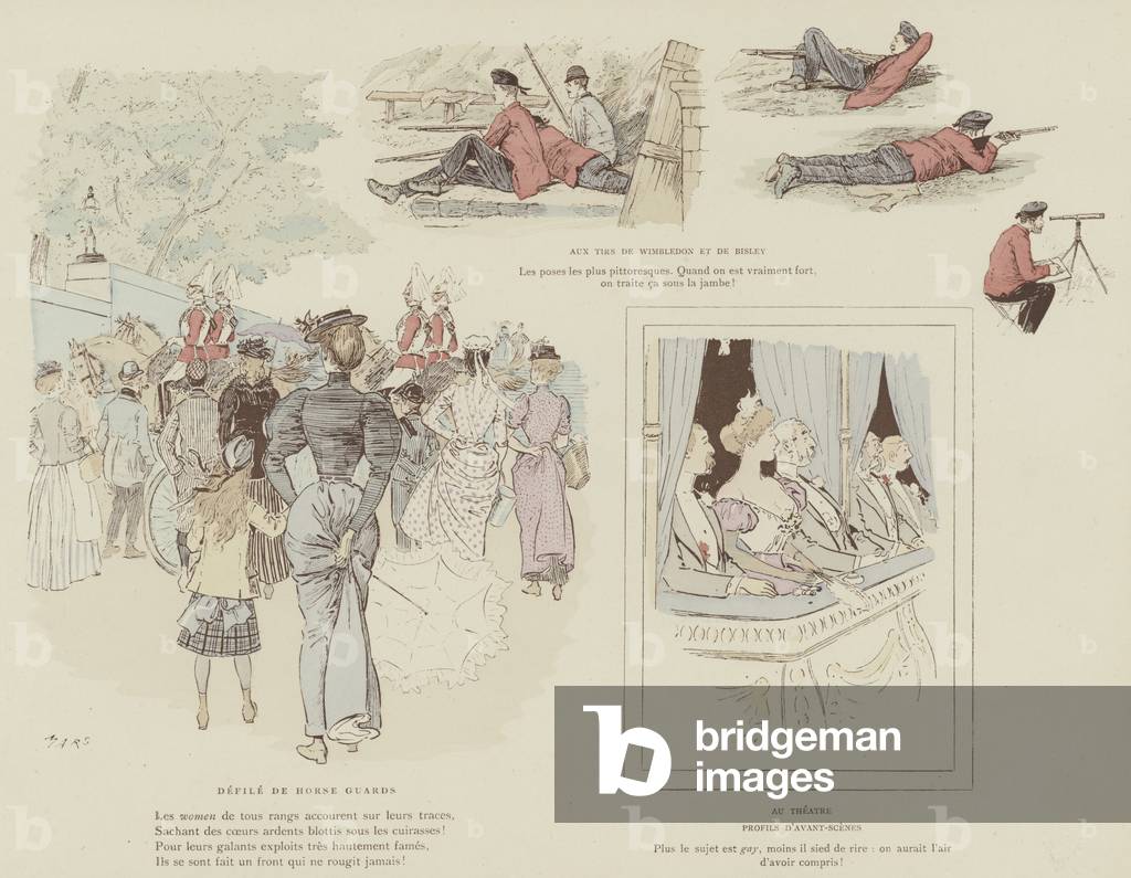 Illustration for La Vie De Londres by Mars (colour litho)