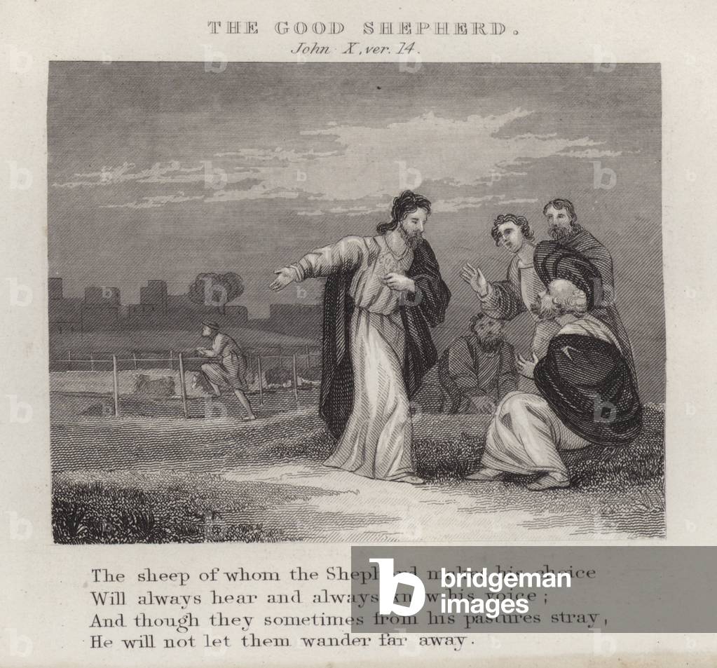 The good shepherd, John X, ver 14 (engraving)