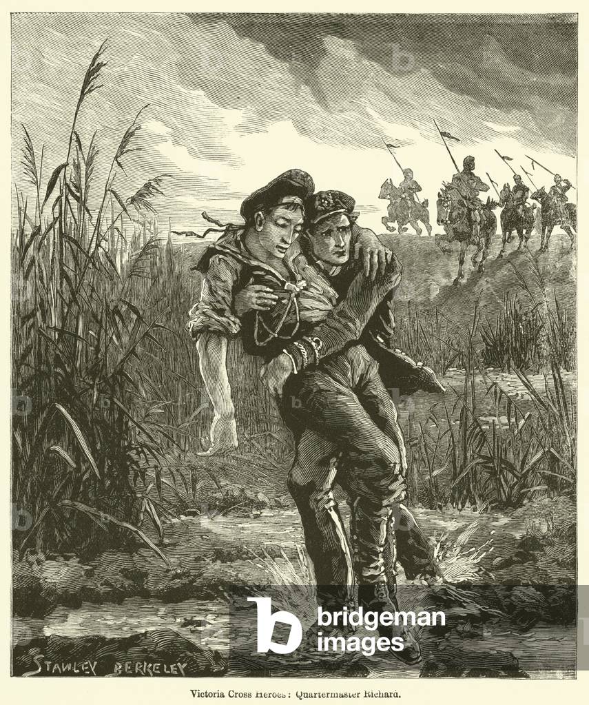 Victoria Cross Heroes, Quartermaster Richard (engraving)