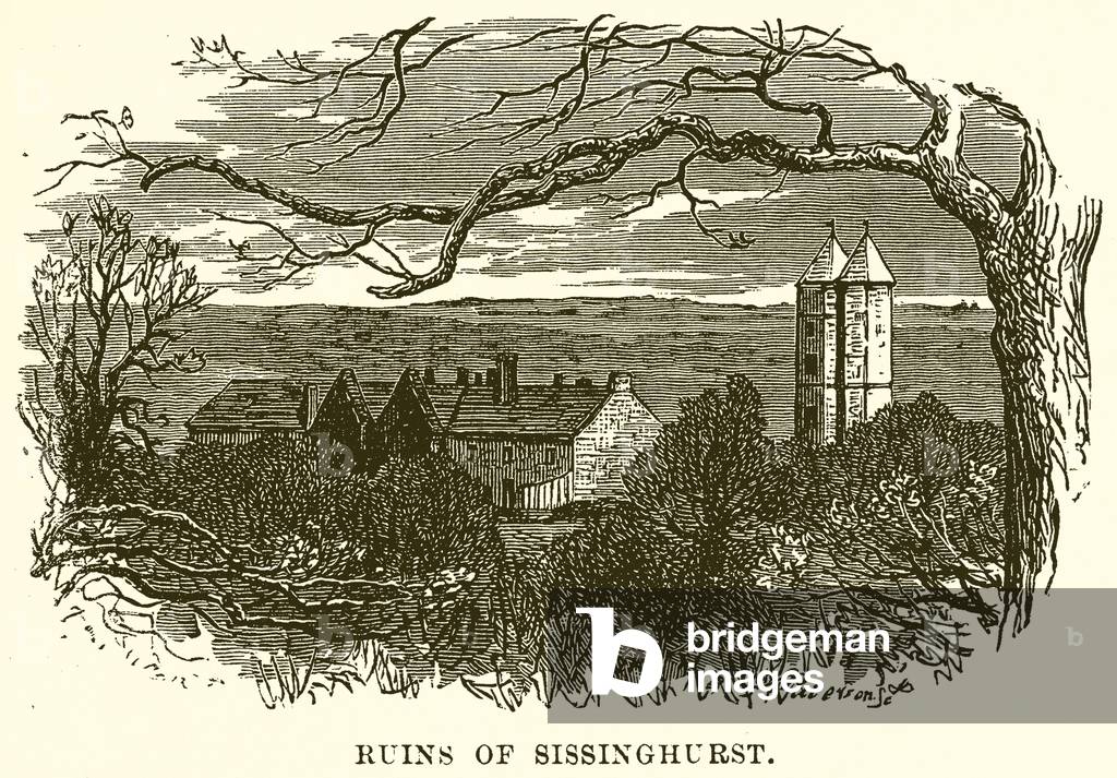 Ruins of Sissinghurst (engraving)