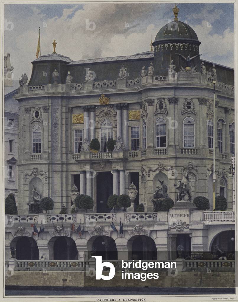 The Austrian pavilion at the Exposition Universelle 1900, Paris (colour photo)