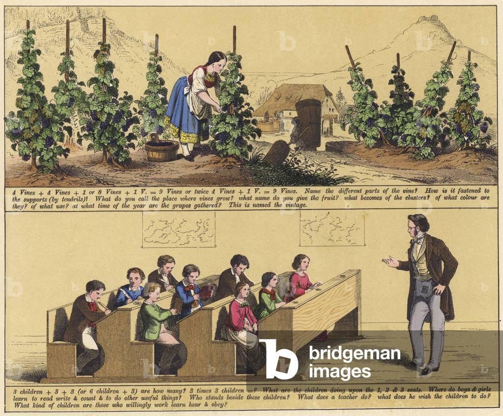 Page from The New Picture Book (colour litho)