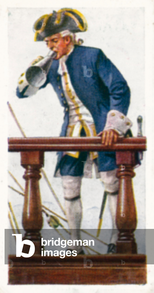 Post Capain, 1740 (colour litho)
