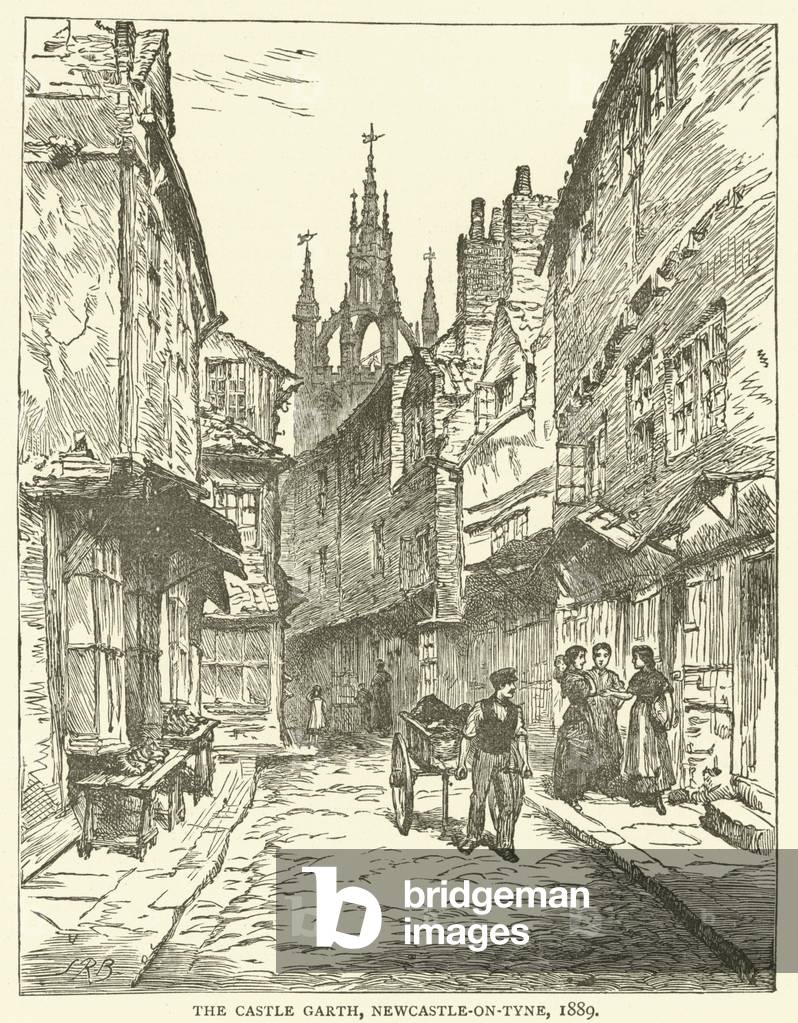 The Castle Garth, Newcastle-on-Tyne, 1889 (engraving)
