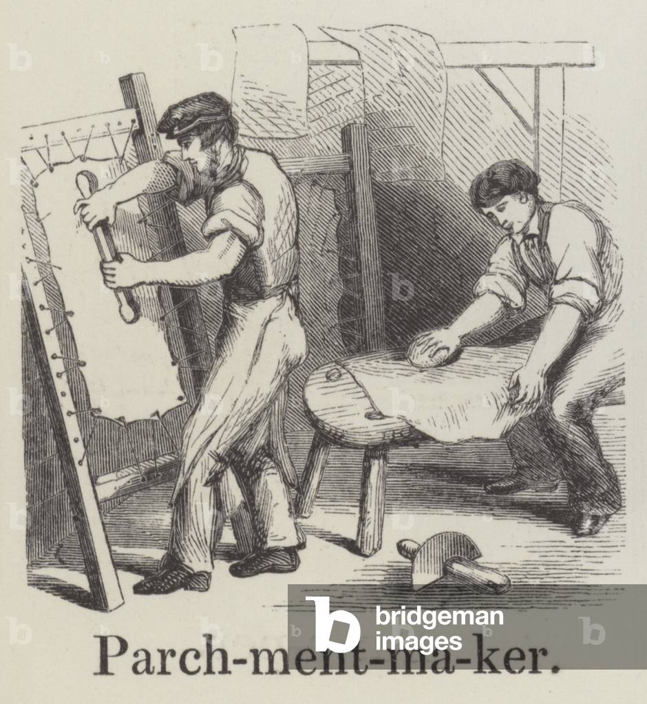 Parchment maker (engraving)