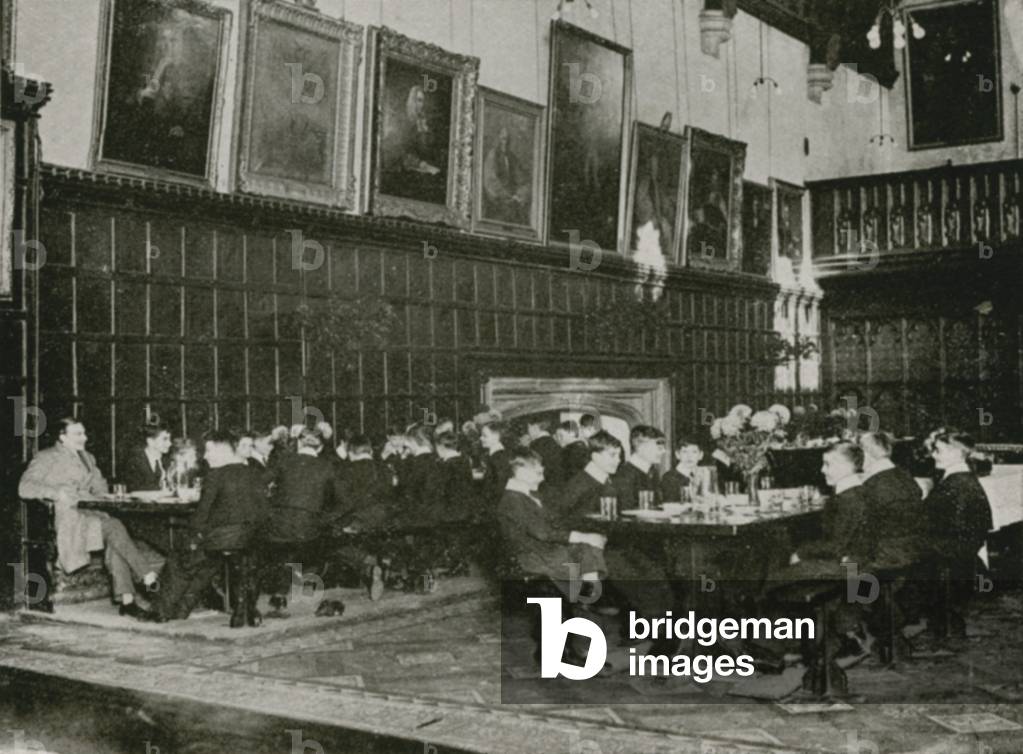 Eton, College Hall (b/w photo)