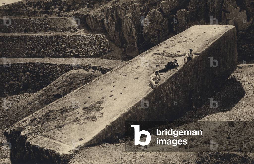 Baalbek, The Great Stone (b/w photo)
