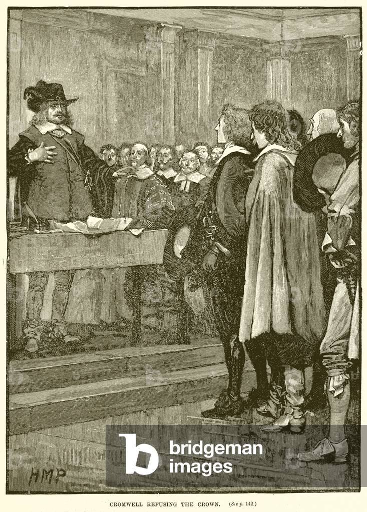 Cromwell refusing the Crown (engraving)