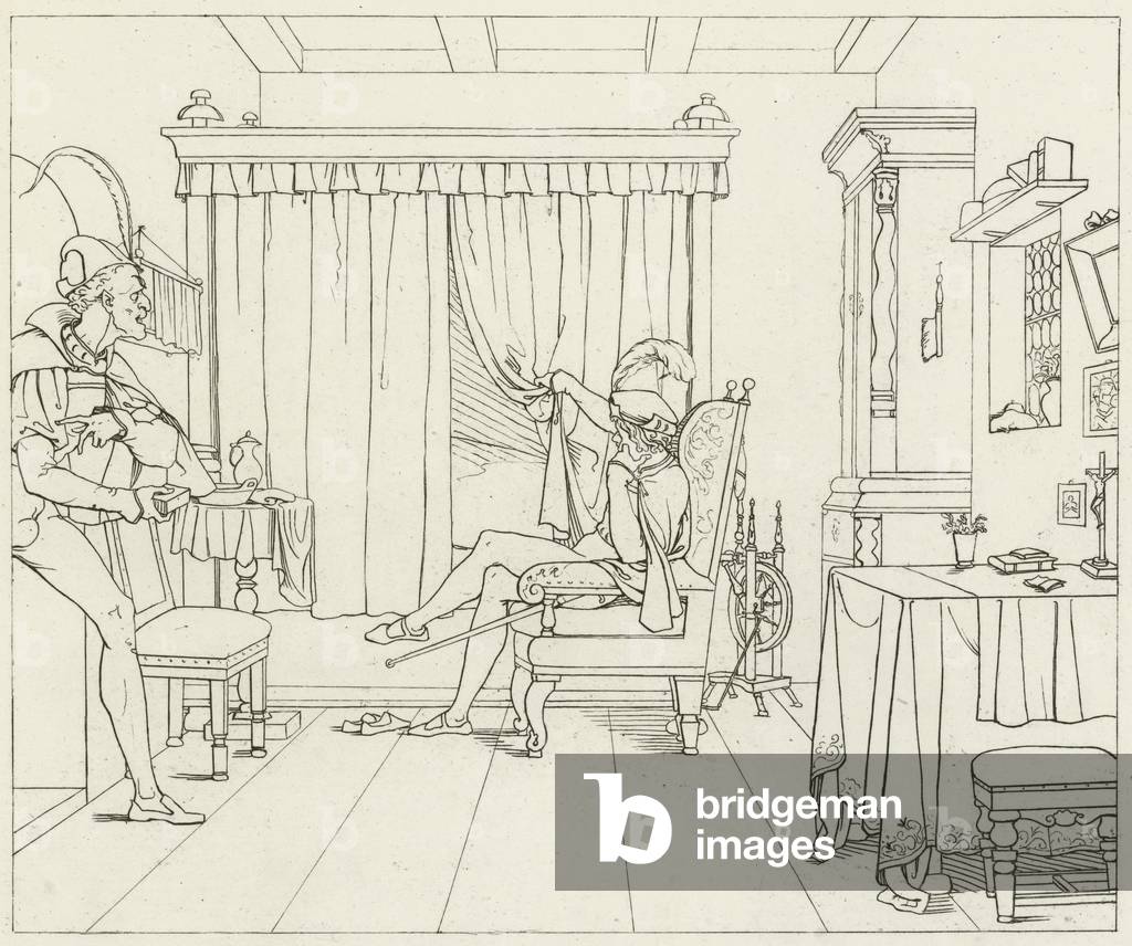 Illustration for Goethe's Faust (engraving)