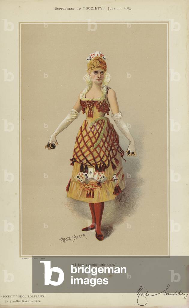 Miss Kate Santley (colour litho)