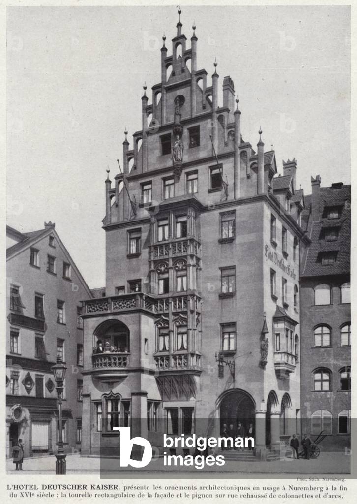 L'Hotel Deutscher Kaiser (b/w photo)