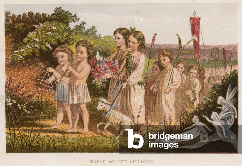 March of the Children (colour litho)