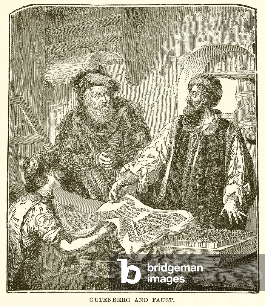 Gutenberg and Faust (engraving)