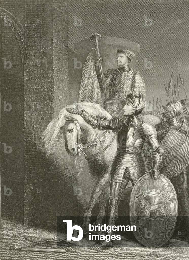 King Henry V, before Harfleur (engraving)