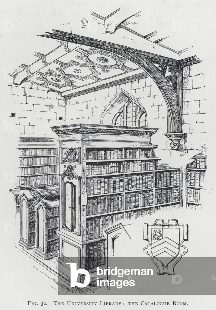 The University Library, the Catalogue Room (engraving)