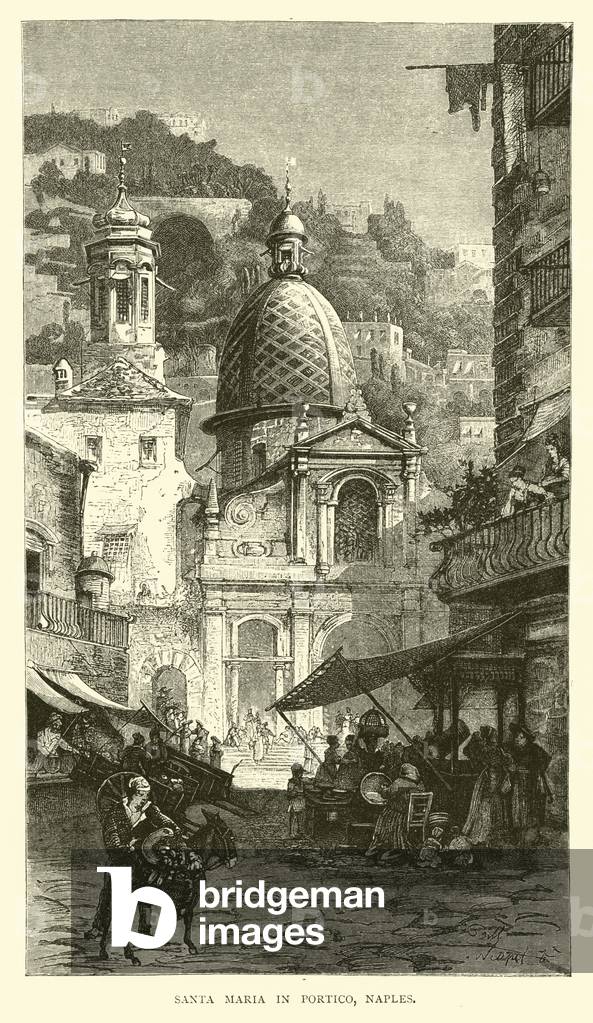 Santa Maria in Portico, Naples (engraving)