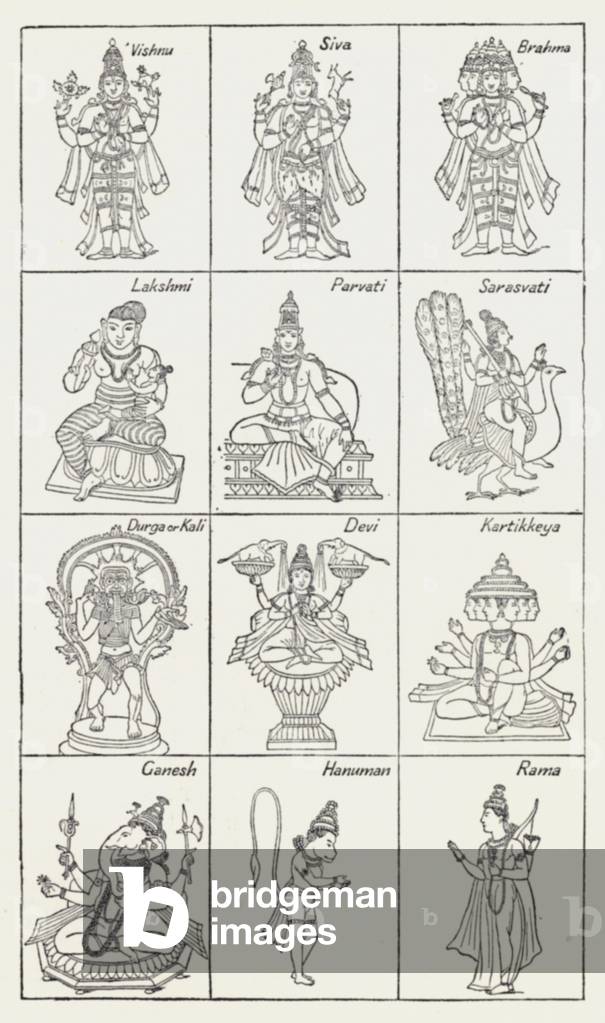 The Hindoo Pantheon (litho)