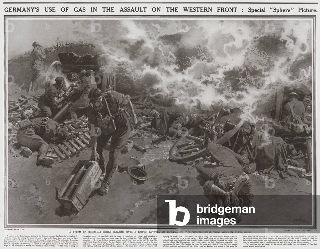 Germany's use of gas in the assault on the Western Front, Special 