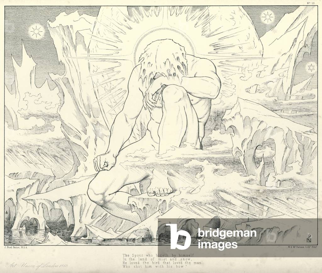 Illustration for Coleridge's Rime of The Ancient Mariner (engraving)