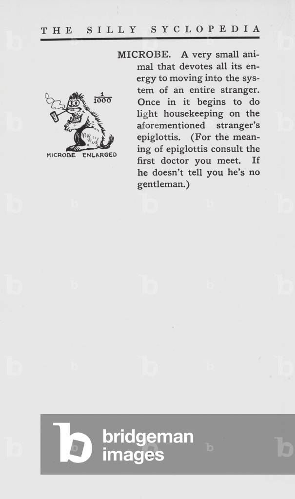 The Silly Syclopedia: Microbe (litho)
