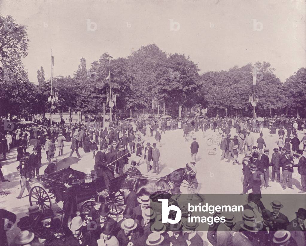 Paris: The Jardin D'Acclimatation, or Zoological Garden (b/w photo)