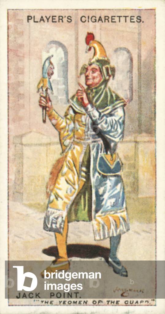 Gilbert and Sullivan, Jack Point, The Yeomen of The Guard (colour litho)