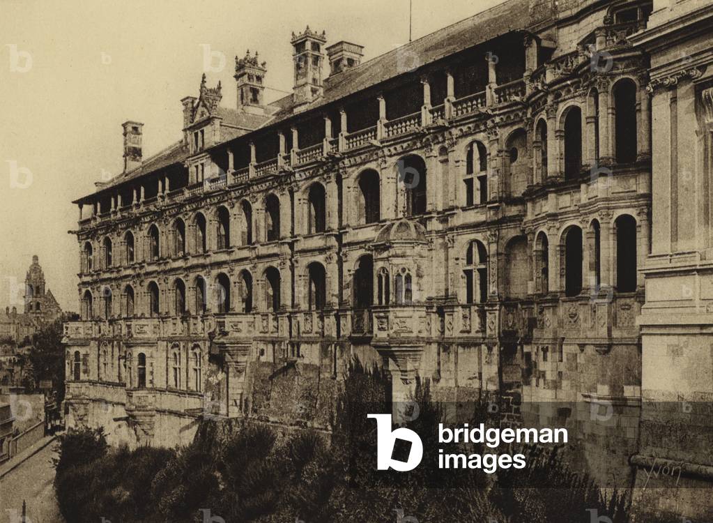Chateau de Blois (b/w photo)