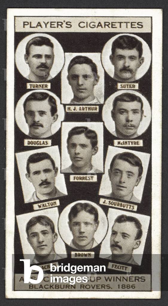 Association Cup Winners, Blackburn Rovers, 1886 (litho)