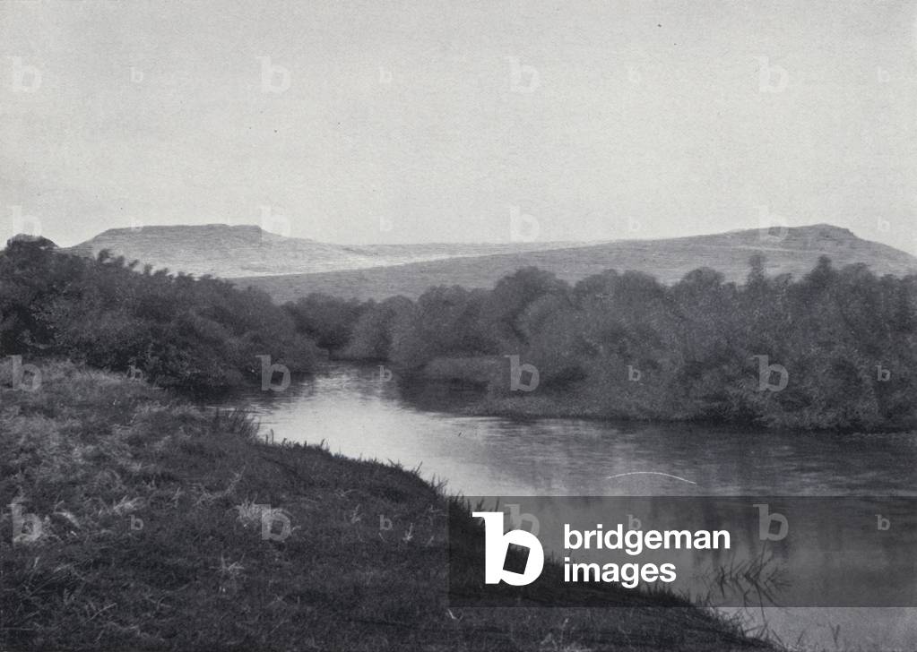 Lake in the Land of Gennesaret (b/w photo)