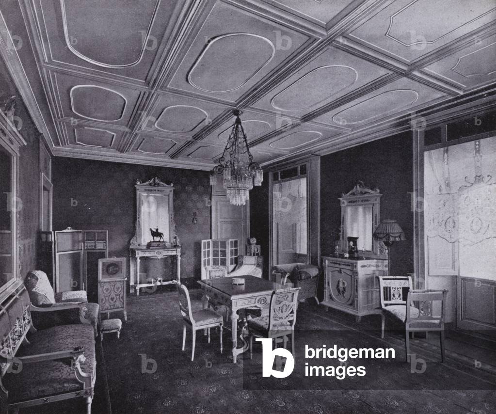 Il 'Regina Carlton' Roma: Salotto Privato (b/w photo)