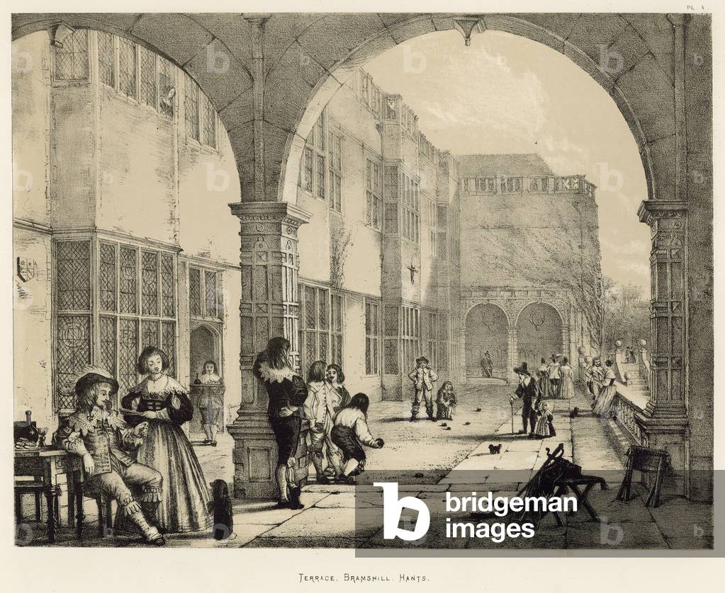 Terrace, Bramshill, Hants (litho)