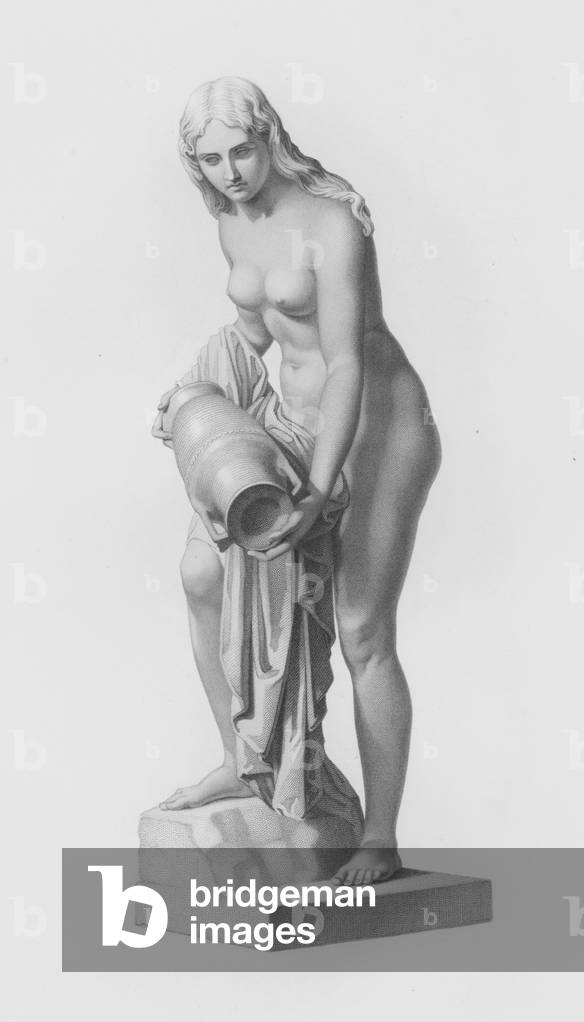 The Danaid, engraved by W Roffe from the statue by C Rauch (engraving)
