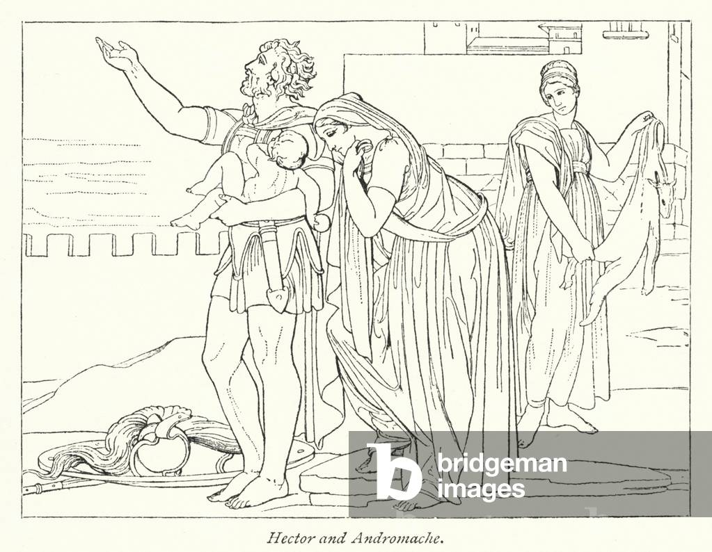 Hector and Andromache (litho)