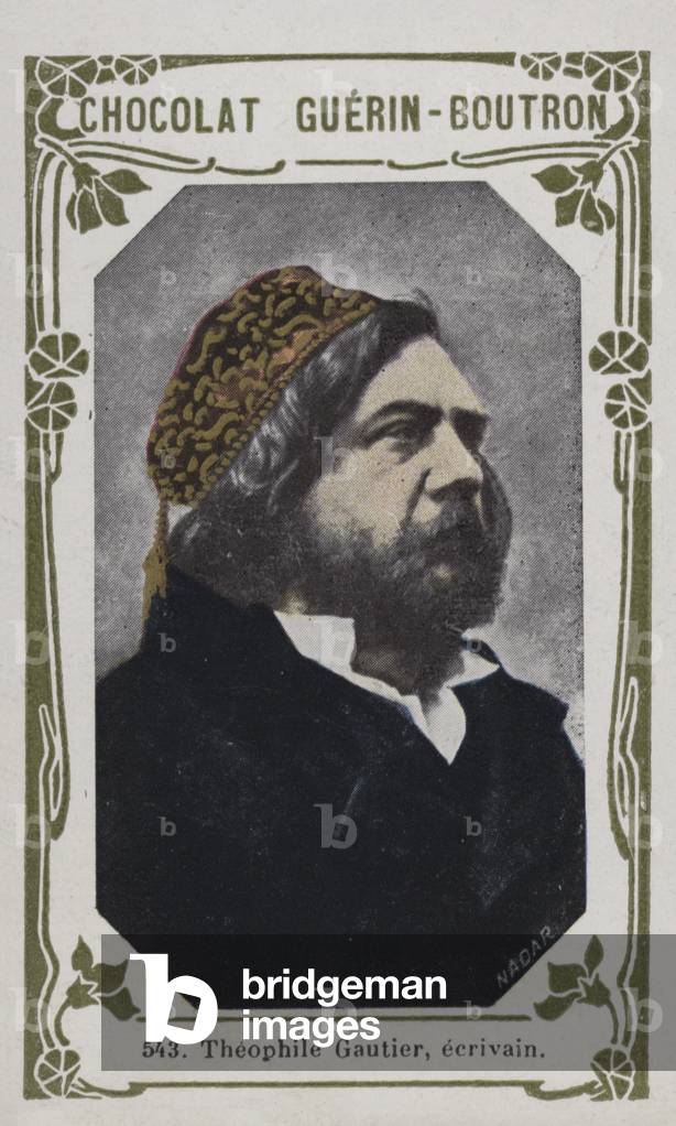Theophile Gautier, ecrivain (coloured photo)