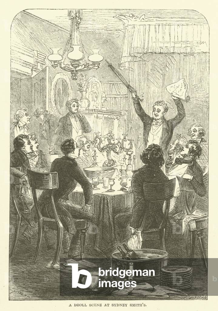 A Droll Scene at Sydney Smith's (engraving)
