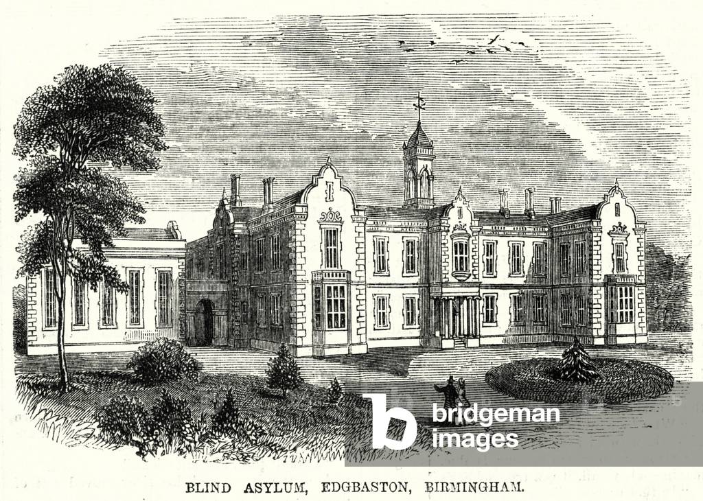 Blind Asylum, Edgbaston, Birmingham (engraving)