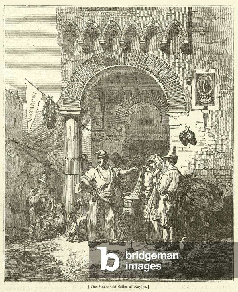 The Maccaroni Seller of Naples (engraving)
