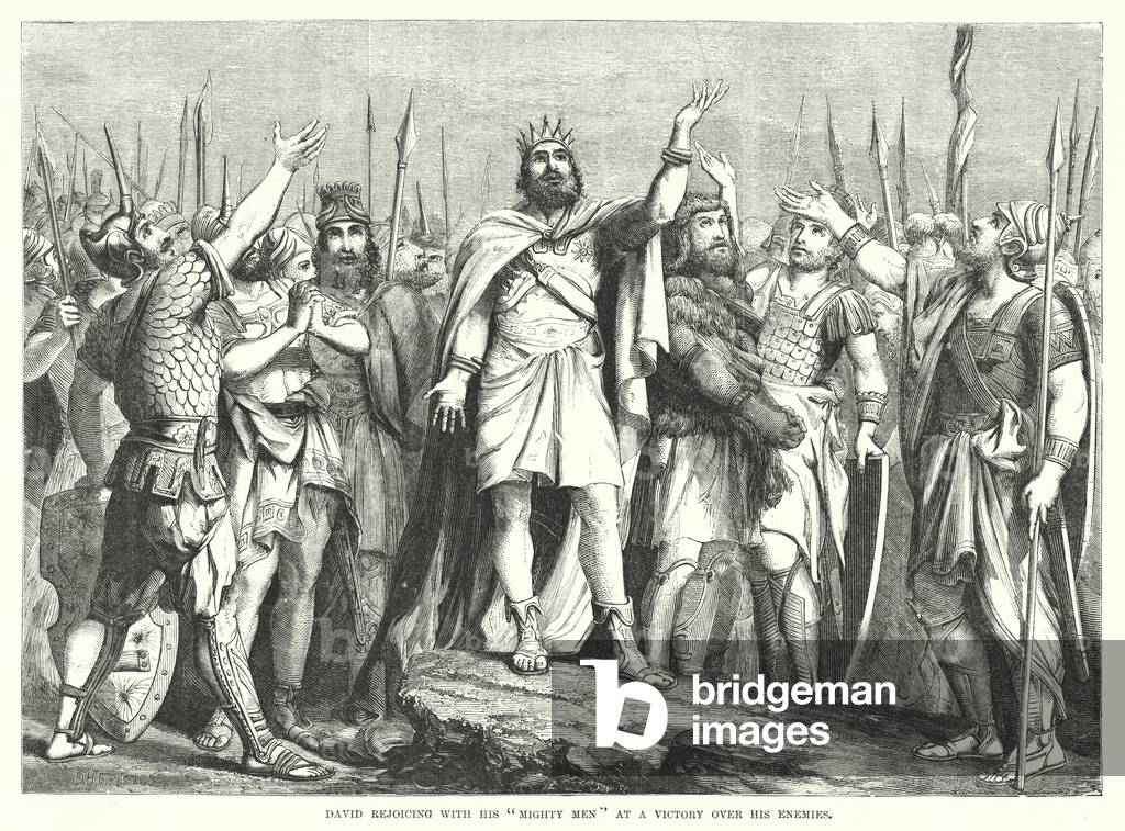 David rejoicing with his 