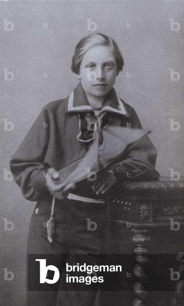 Kaiser Wilhelm II as a boy (b/w photo)