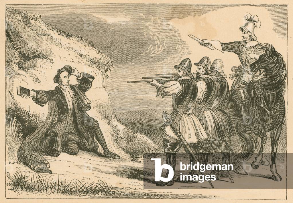 Andrew Hislop shot by Claverhouse (engraving)