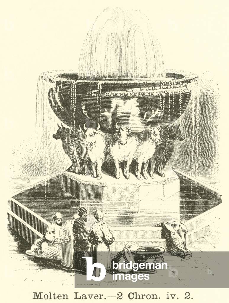 Molten Laver, 2 Chron, iv, 2 (engraving)