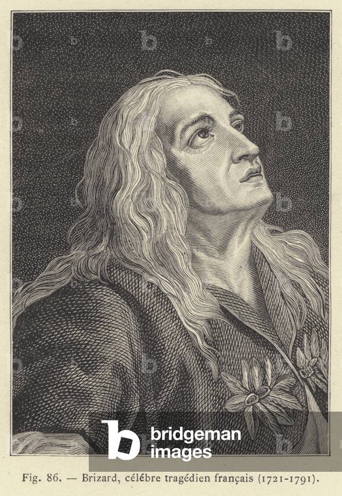 Brizard, celebre tragedien francais, 1721-1791 (engraving)