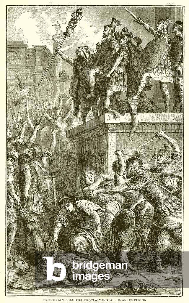 Praetorian Soldiers Proclaiming a Roman Emperor (engraving)