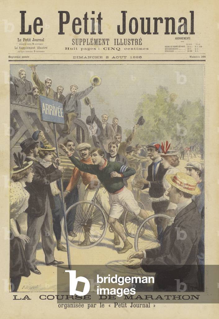 Marathon organised by Le Petit Journal (colour litho)