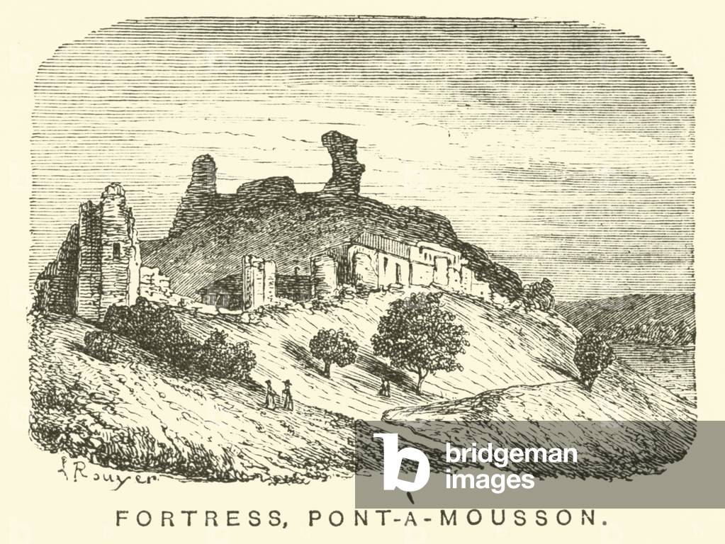 Fortress, Pont-a-Mousson (engraving)