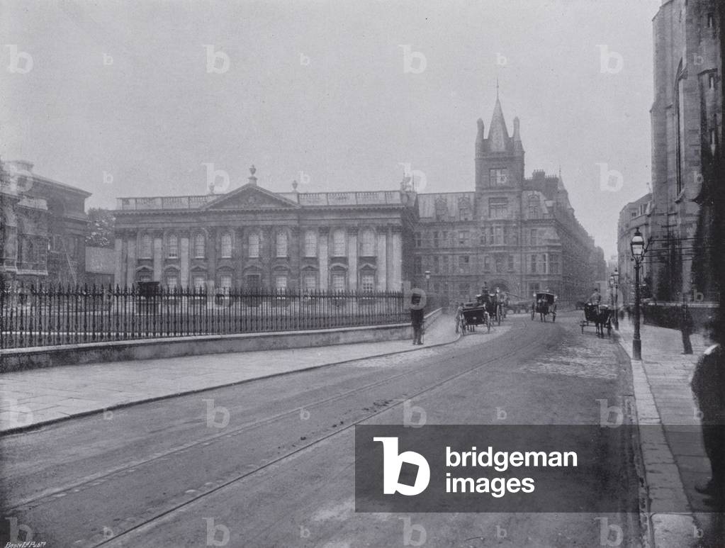 Senate House and Caius College (b/w photo)